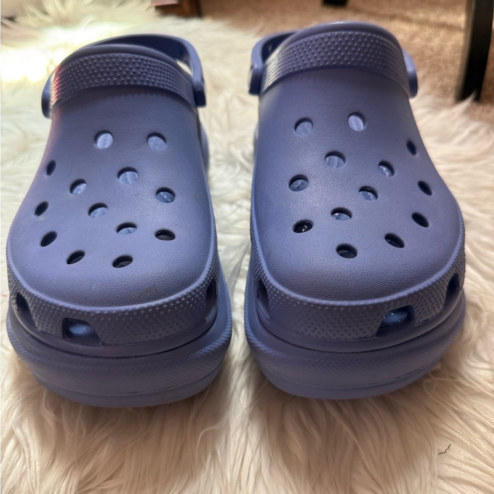 Crocs‎ Classic Crush Platform Clogs Purple Shoes